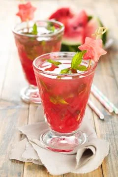 Watermelon juice. Stock Photos