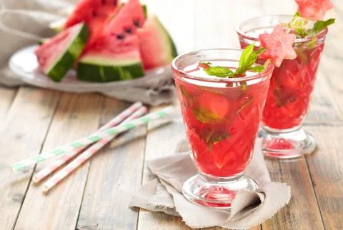 Watermelon juice. Stock Photos