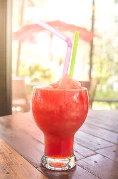 Watermelon juice Stock Photos