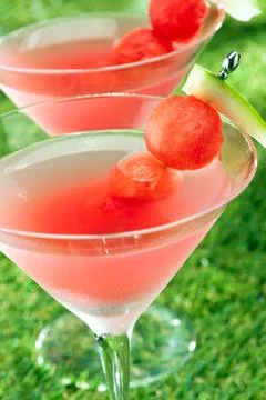 Watermelon martini Stock-Fotos