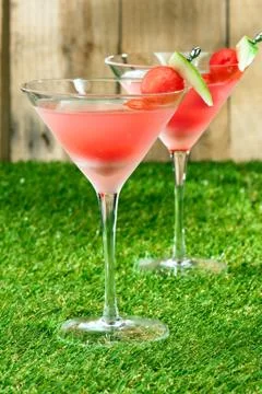 Watermelon martini Foto stock