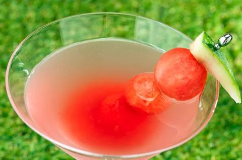 Watermelon martini Stock Photos