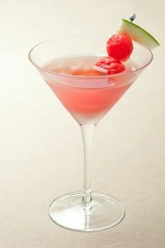 Watermelon martini Stock Photos