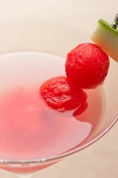Watermelon martini Stock-Fotos