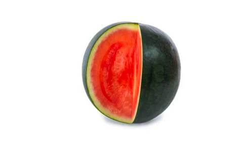 Watermelon missing slice Stock Photos