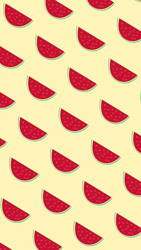 Watermelon Pattern Background Loop Animation Video stock 346567964