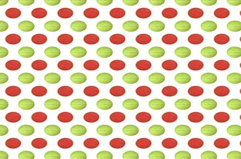 Watermelon pattern design. Great for fabric, textile, wrapping paper. 3d-rend Ilustração Stock