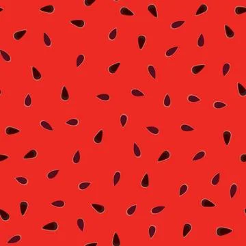 Watermelon pattern. Fruit juicy slice pieces seamless texture. Summer 库存插图