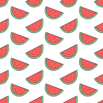 Watermelon pattern Stock Illustration
