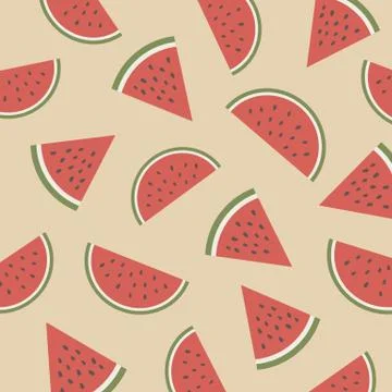 Watermelon pattern Stock Illustration