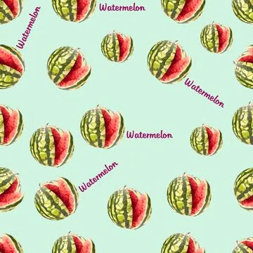Watermelon pattern Stock Illustration