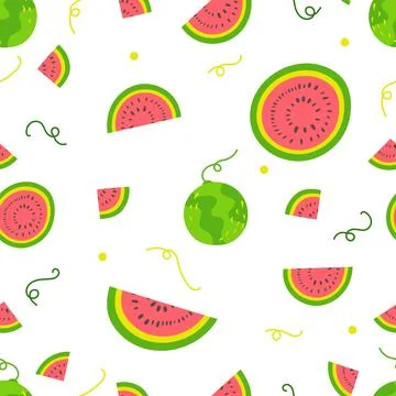 Watermelon Pattern Illustrazione stock