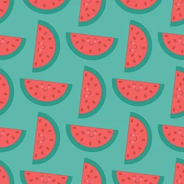 Watermelon pattern Stock Illustration
