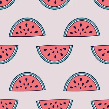 Watermelon pattern Ilustração Stock