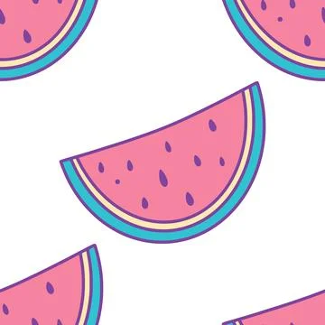 Watermelon pattern Stock Illustration