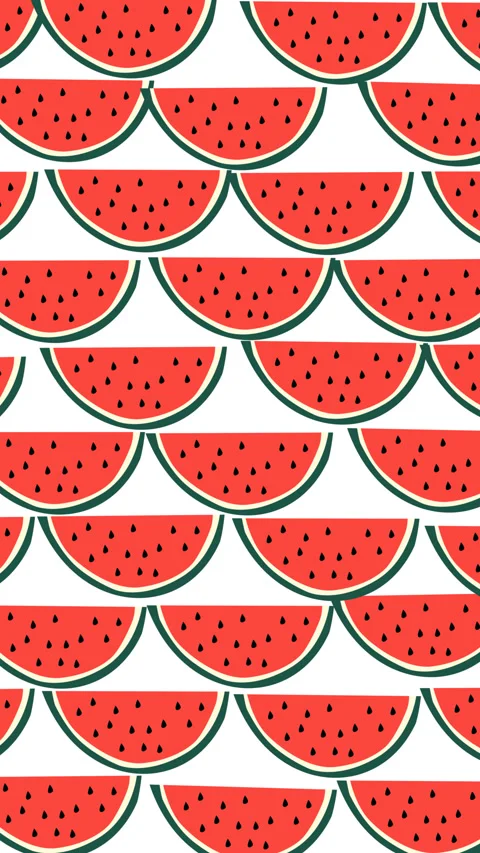 Watermelon Pattern Motion Graphic Background Colorful Summer Fruit Loop 스톡 동영상 346501337