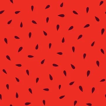Watermelon pattern seamless summer background Stock Illustration