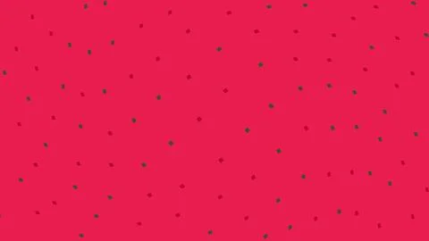 Watermelon pattern with small green seeds on pink background Stock Illustration