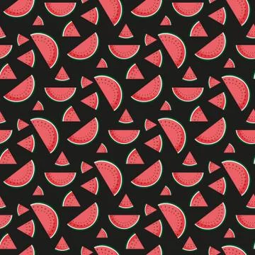 Watermelon. Pattern. Vector. Stock Illustration