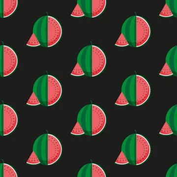 Watermelon. Pattern. Vector. Stock Illustration