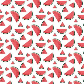 Watermelon. Pattern. Vector. Stock Illustration