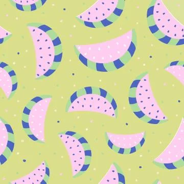 Watermelon pattern.summer fruit pattern Stock Illustration