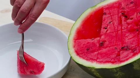 Watermelon pieces Stock Footage 326051830