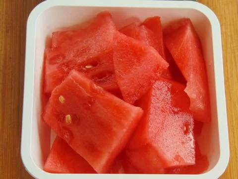 Watermelon pieces. Stock Photos