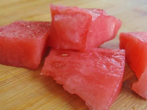 Watermelon pieces. Foto stock