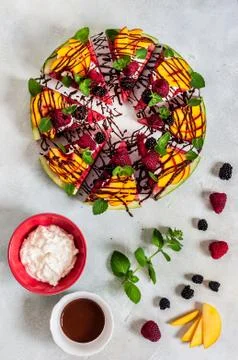 Watermelon Pizza Stock Photos