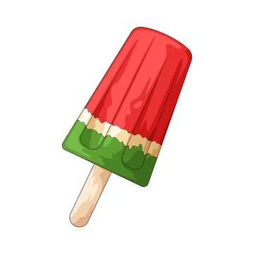 Watermelon popsicle illustration Stock Illustration