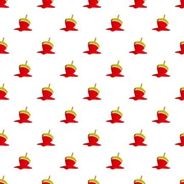 Watermelon popsicles melting seamless repeating pattern Illustrazione stock