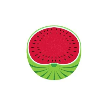 Watermelon poster concept Stock Illustration