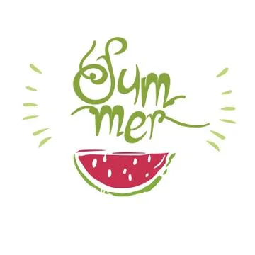 Watermelon print summer Stockillustratie