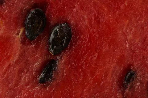 Watermelon pulp with seeds Stock Photos