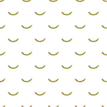 Watermelon rind pattern repeating on white background Stock Illustration