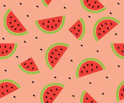 Watermelon Seamless Backround Stock Illustration