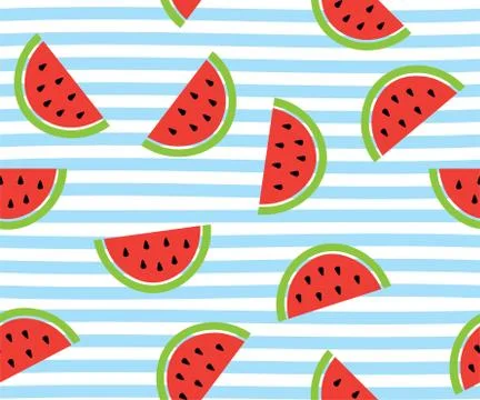 Watermelon Seamless Backround Stock Illustration