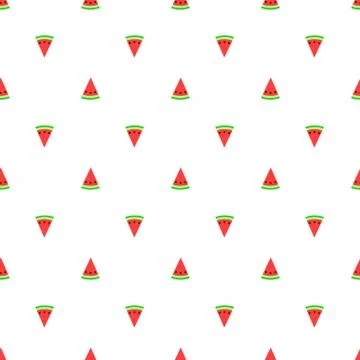Watermelon seamless pattern, background Illustrazione stock