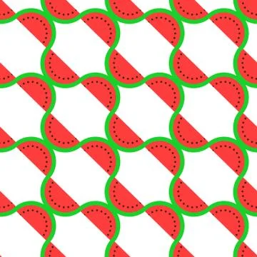 Watermelon seamless pattern, background Stock Illustration