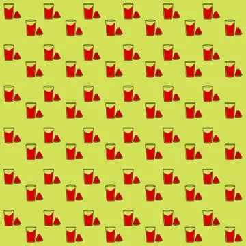 Watermelon seamless pattern background.Colorful wallpaper vector illustration Stock Illustration