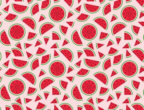 Watermelon seamless pattern eps Vector Stock Illustration