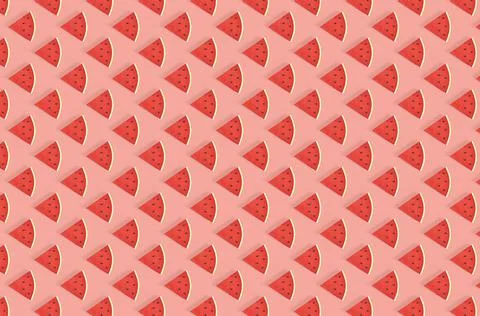 Watermelon seamless pattern. Fruit and berry seamless watermelon background.  Stock-Illustration