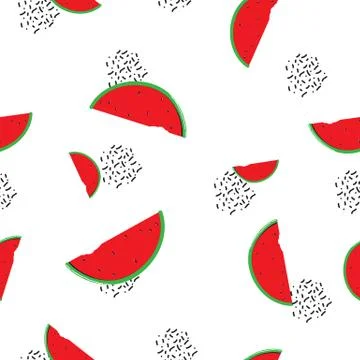 Watermelon seamless pattern for your business Illustrazione stock