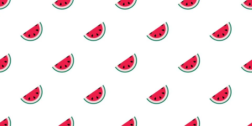 Watermelon seamless repeat pattern vector background 스톡 일러스트
