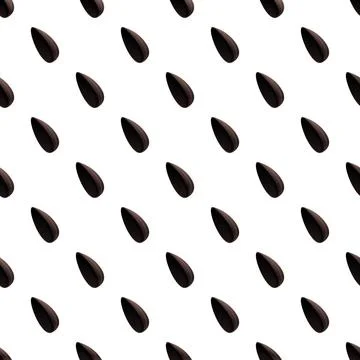 Watermelon seeds creating abstract seamless pattern background Stock Illustration