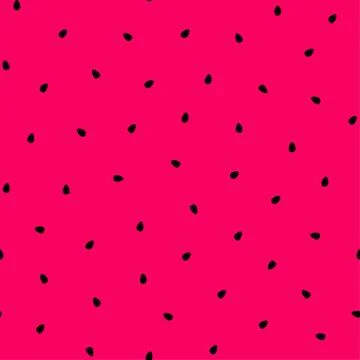 Watermelon seeds seamless pattern. Stock Illustration