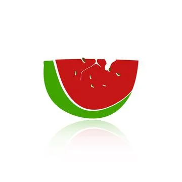 Watermelon silhouette. Stock Illustration