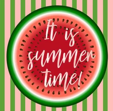 Watermelon slice background with seed and skin texture Stock Illustration