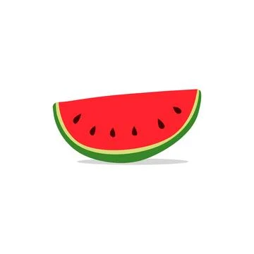 Watermelon Slice Design Vector Illustration Stock Illustration